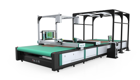 牛皮自动识别瑕疵切割机